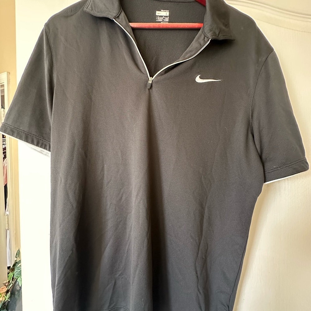 Nike Men's Black Polo Shirt